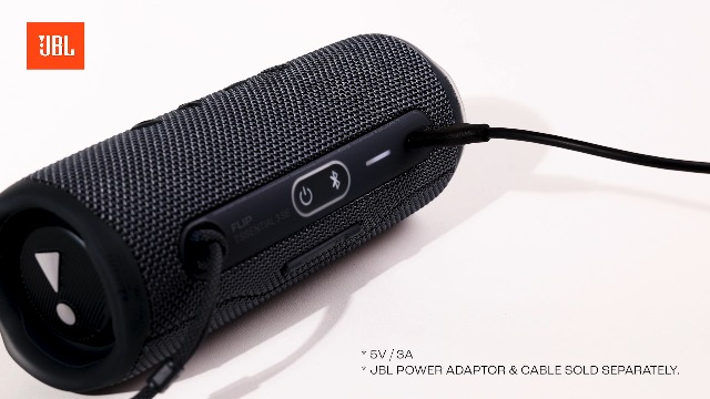 JBL Flip Essential 3 Portable Bluetooth Speaker, Black